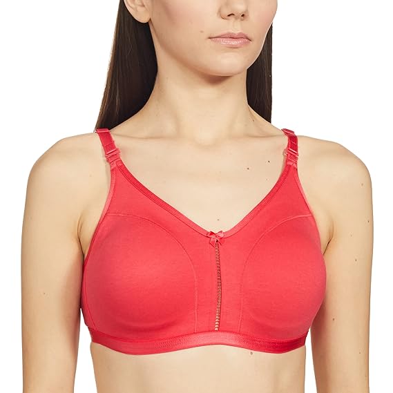 Enamor Jiggle Control Women's Everyday Cotton T-Shirt Bra – Non-Padded, Wirefree, Full Coverage, All-Day Comfort A029